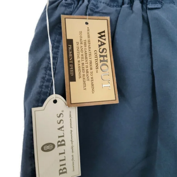 Bill Blass Shorts Wash Out Pigment Dyed Mens Shorts Size 36 - Picture 3 of 3